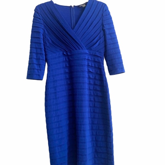 Stunning Adrianna Papell Dress, Blue Body con sz 6 - Picture 7 of 16